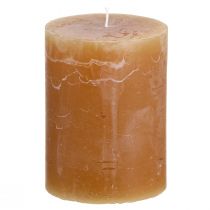 Artikel Enfärgade ljus kola pelarljus 60×80mm 4 st