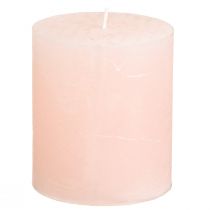 Artikel Enfärgade ljus rosa pelarljus ljusrosa 70×80mm 4 st