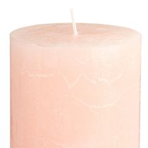 Artikel Ljusrosa färgade blockljus 85×120 mm, set om 2 – Eleganta vaxljus för romantisk dekoration