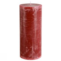 Artikel Enfärgade pelarljus mörkröd 85x200mm 2 st