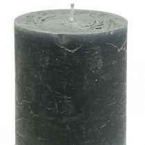 Artikel Enfärgade ljus antracit pelarljus 70×100mm 4 st