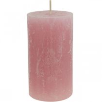 Artikel Enfärgade ljus rosa rustika självsläckande 60×110mm 4 st