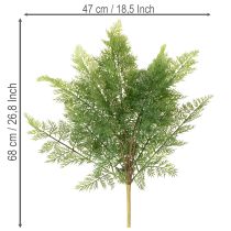Artikel Konstgjord ormbunksgren, flera grenar, grön, 68 cm