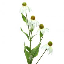 Artikel Echinacea blomma konstgjord vit 90cm