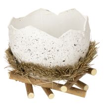 Artikel Påskboskål i äggform för vårdekoration 11 cm 4 st