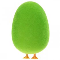 Artikel Ägg Påskdekoration med ben Påskäggsdekoration ägggrön H13cm 4 st