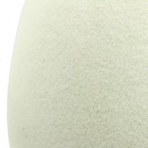 Artikel Dekorativ äggkräm Påskägg flockades Skyltfönsterdekoration påsk 25cm