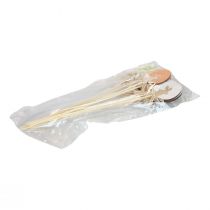 Artikel Blomplugg Påskdekoration träägg med kanin färgglada 5×7cm 12 st