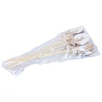 Artikel Blomplugg Påskdekoration träägg med kanin natur 5×7cm 12 st