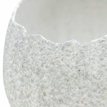 Planteringslåda äggskal Påskdekoration dekoration ägg silver H11cm 4st