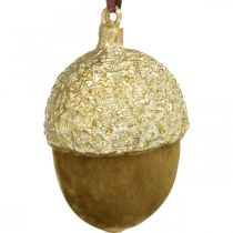 Artikel Ekollon för upphängning, advent, träddekoration, höstdekoration H6,5cm Ø4cm 6 st