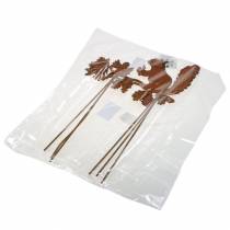 Artikel Trädgårdsstakar ekorre på gren patina metall H42cm 3st