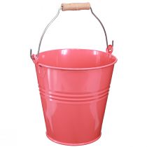 Artikel Hink dekorativ rosa blomkruka metall 26x22,5x23cm 6l