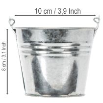 Artikel Hink Ø10cm H8cm 10 st. Zink, blank