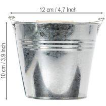 Artikel Hink Ø12cm H10cm 8 st. Zink, blank