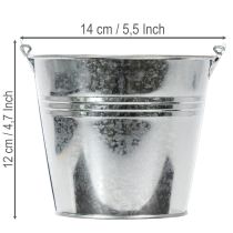 Artikel Hink Ø14cm H12cm 6 st. Zink, blank