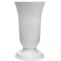 Artikel Lilia vit plastvas Ø28cm H48cm