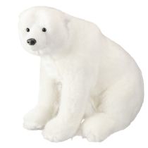 Artikel Dekorativa isbjörnsfigurer stående och sittande vita 16/20cm 3 st