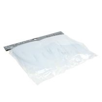 Artikel Istappar deco vit med glitter 2m