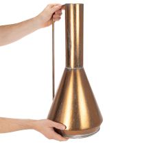Artikel Elegant golvvas, vintagestil, orientalisk, dekorativ kanna i kopparfärgad metall, Ø27cm H58cm