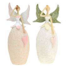 Deko figur elf vit 12cm 2st