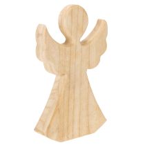 Artikel Dekorativ träängelfigur av ljust naturträ, juldekoration, 30 cm