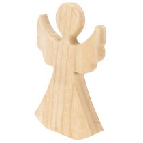 Artikel Dekorativ träängelfigur av ljust naturträ, juldekoration, 30 cm