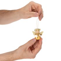 Artikel Dekorativt ängelhänge med stjärna för upphängning, 5 cm, 9 stycken