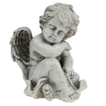 Artikel Minnesfigur sovängel grå 16cm 2 st