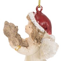 Artikel Dekorativa änglaträdsdekorationer, vintagelook, till jul, 10 cm, 3 stycken
