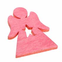 Artikel Träängel för spridning rosa, rosa, vit 4cm 72 st