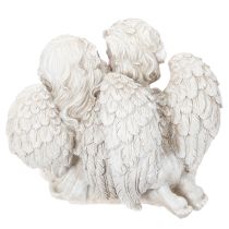 Artikel Ängeldekoration Barn Ängelpar med Hjärtskulptur 24cm