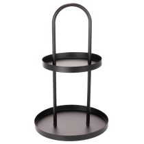 Artikel Rund dekorativ bricka i metall med dubbla nivåer, 58 cm