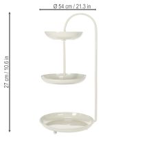 Artikel Borddekoration i tre nivåer, perfekt för vardagsrum, tillfällen, bröllop, 55 cm