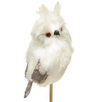 Artikel Uggla på pinnen vit 9 cm L48cm