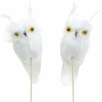 Dekorativ pluggugga vit 10 cm 2st