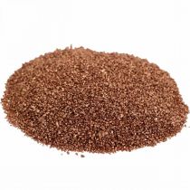 Färgad sand koppar dekorativ sand brun Ø0,5mm 2kg