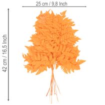 Artikel Torkade och konserverade ormbunksblad för blomster- och höstdekorationer, 42 cm, 10 stycken