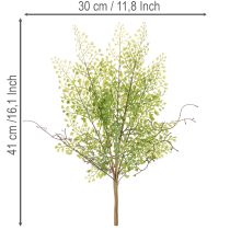 Artikel Konstgjord grön Ruscus-gren för blomsterdekoration, 41 cm