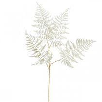 Dekorativ bladormbunke, konstgjord växt, ormbunksgren, dekorativt ormbunksblad vit L59cm