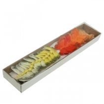 Artikel Fjäderfjäril på tråd 5cm orange, gul 24 st