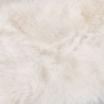 Artikel Vitt fluffigt dekorband, fuskpälsrulle, 10x140cm, 3 stycken