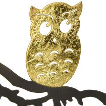 Artikel Fönsterdekor uggla på gren höst, dekorativ ring metall 22cm