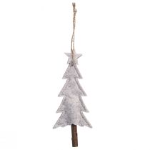 Artikel Filtjulgransprydnader, Beige/Crème, 17 cm, Set om 6, Juldekorationer