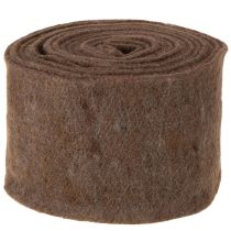 Artikel Brunt ullfiltband, 15 cm x 5 m, för dekoration och pyssel