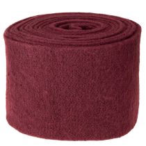 Artikel Filtband i ull, mörkrött, 15 cm x 5 m, för dekoration och pyssel
