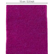 Artikel Filtband i ull, fuchsia, 15 cm x 5 m, för dekoration och pyssel