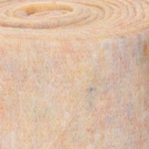 Artikel Filttejp, tvåfärgad grytlapp av ullfilt, orange/flerfärgad, 15 cm x 5 m