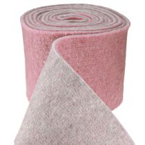 Artikel Filtband, krukband tvåfärgat gammelrosa/grå 15cm 5m