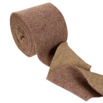 Artikel Tvåfärgad filttejp av ullfilt, 100 % ull, lila/brun, 15 cm x 5 m